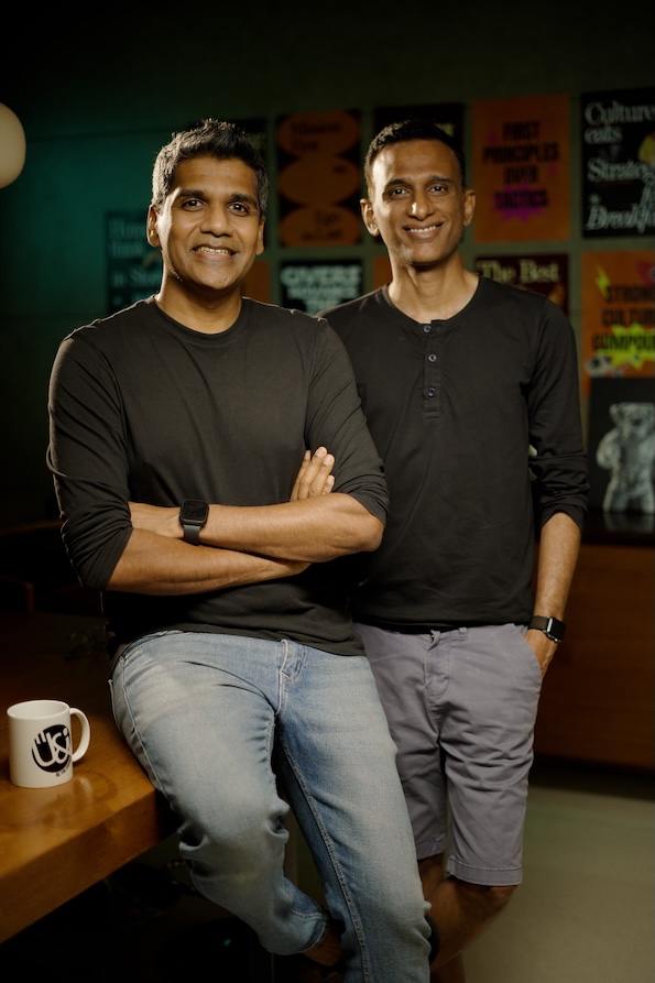 Ajit Sivaram and Satish Manchikanti, the founders of Change+